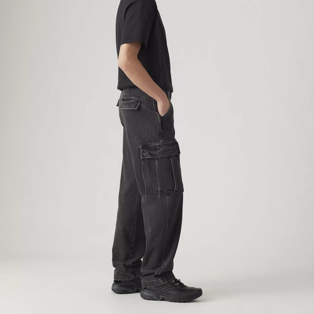 EUC LEVI’S XX CARGO STRAIGHT MEN'S PANTS W30 L32 Darkly Wash - Black